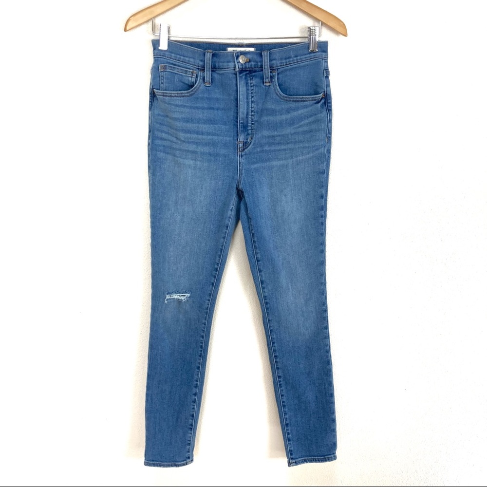 Madewell Roadtripper Skinny Jeggings High-Rise Knee-Rip Edition Women’s Sz 27